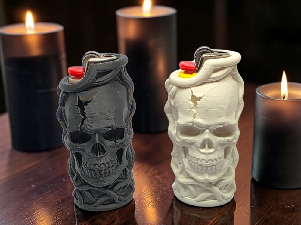 CRACKED SKULL LIGHTER CASE