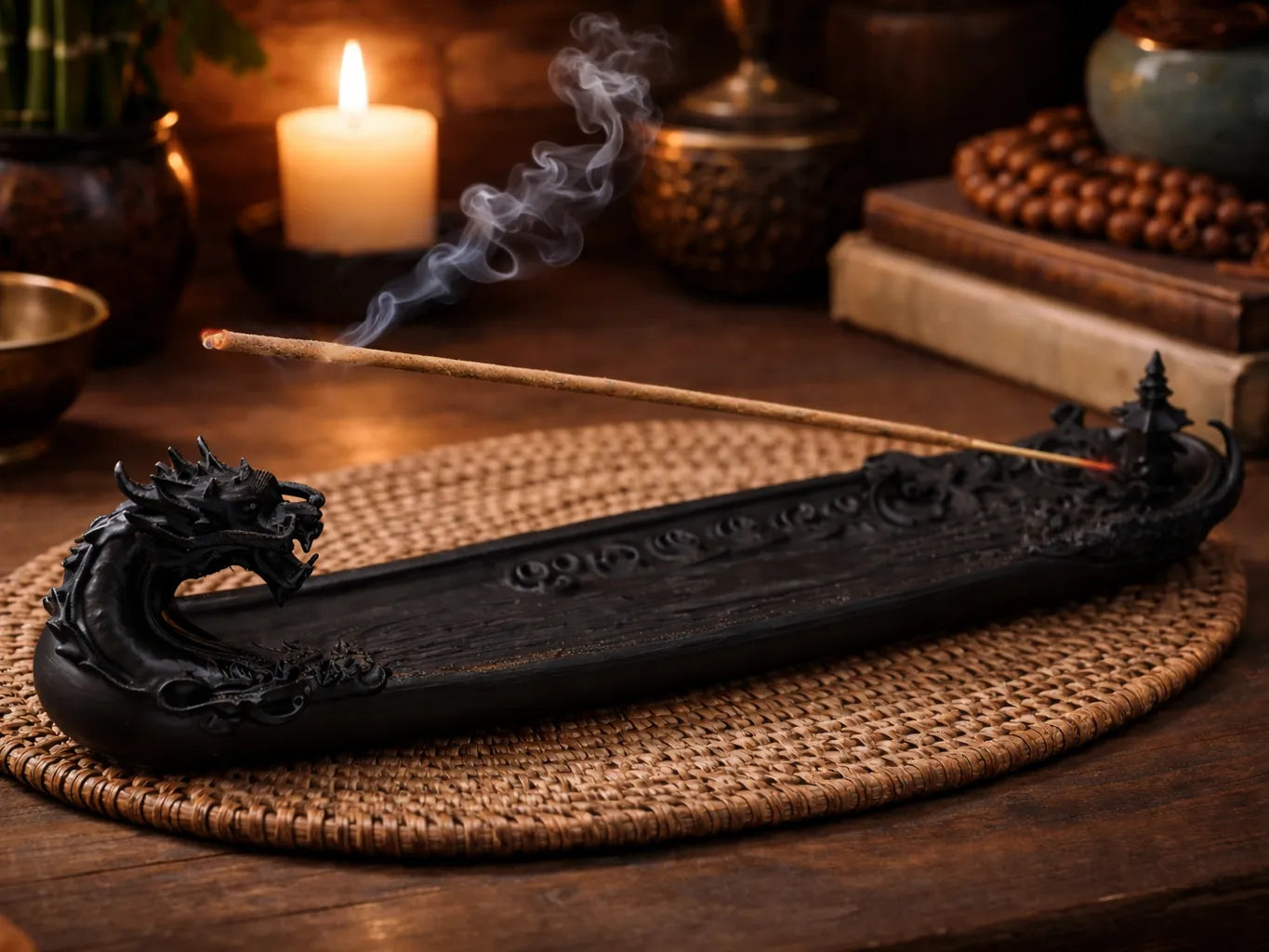 DRAGON HEAD INCENSE HOLDER