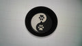 YIN AND YANG PAW INCENSE HOLDER