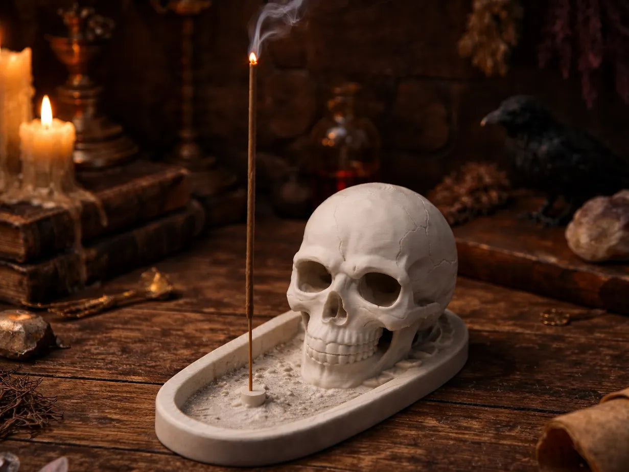SKULL INCENSE HOLDER